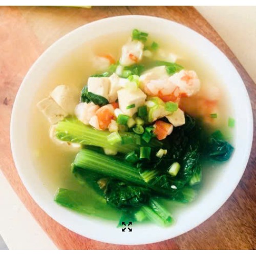 Canh Cải Ngọt Tôm Bằm 