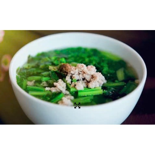 Canh Cải Ngọt Thịt Heo Bằm 