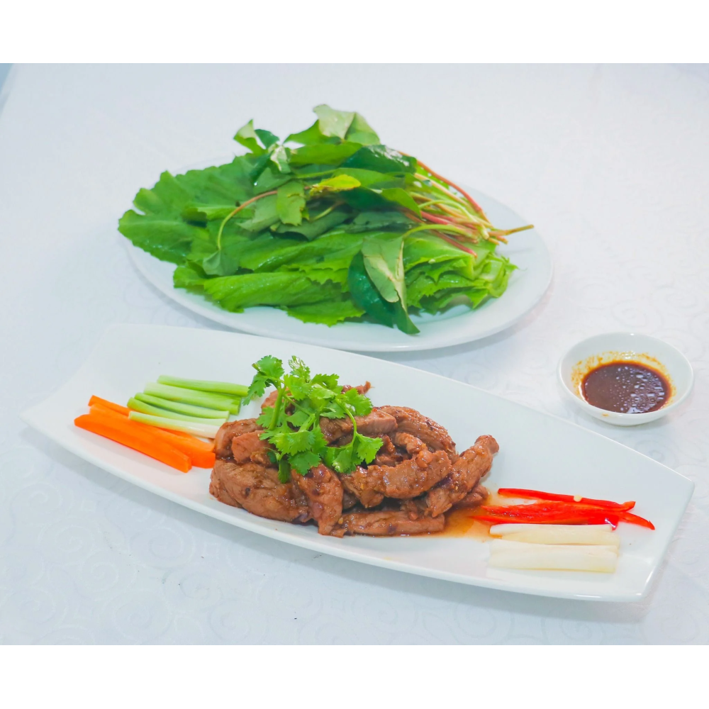 Bò Cuốn Cải Bẹ Xanh