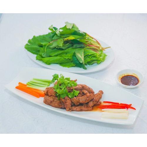 Bò Cuốn Cải Bẹ Xanh